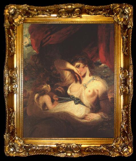 framed  Sir Joshua Reynolds Cupid Unfastens the Belt of Venus, ta009-2